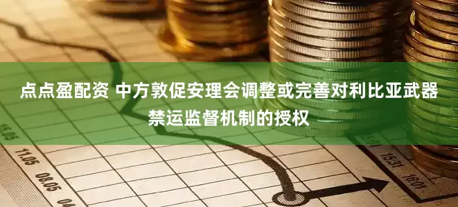 点点盈配资 中方敦促安理会调整或完善对利比亚武器禁运监督机制的授权